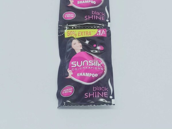 Sunsilk Co-Creations Shampoo Jasmine and Reetha Black Shine, 6 ml