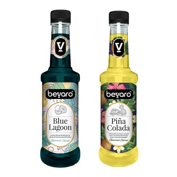 bevaro blue lagoon syrup and pina colada syrup combo 300ml each pack of 2 refreshing gourmet syrup for cocktails mocktails mixers ice crushers other beverages product images orv2yoolwvu p594382269 0 202210101522