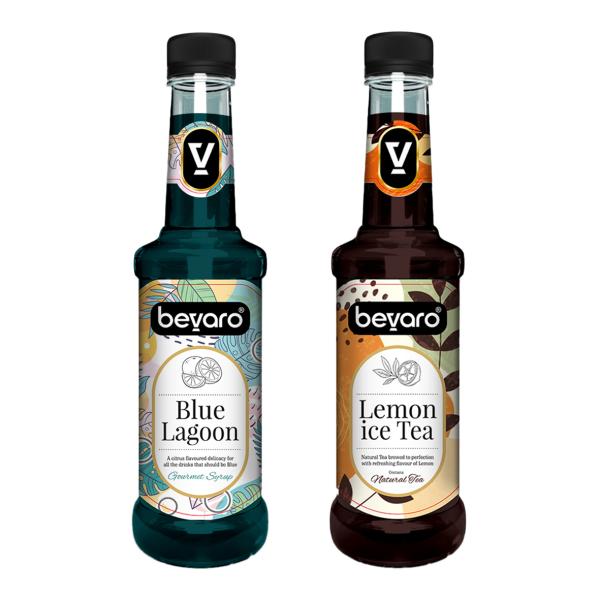 bevaro lemon ice tea syrup and blue lagoon syrup combo 300ml each pack of 2 contains natural tea extracts gourmet syrup blue mixer for cocktails mocktails ice crushers iced teas product images orvbctbiqax p594382111 0 202210101516