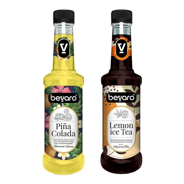 bevaro lemon ice tea syrup and pina colada syrup combo 300ml each pack of 2 contains natural tea extracts gourmet syrup for cocktails mocktails iced teas product images orvlk976oag p594386944 0 202210101906